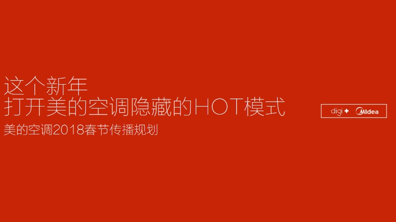 2018美的空调春节传播方案-0点创意