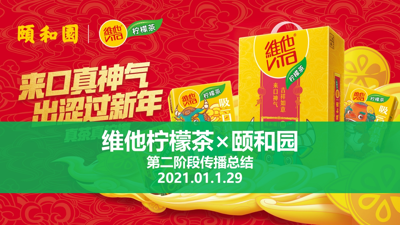 维他柠檬茶×颐和园第二阶段传播总结